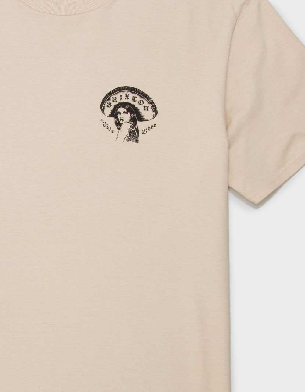 BRIXTON Vive Libre Mens Tee - CREAM