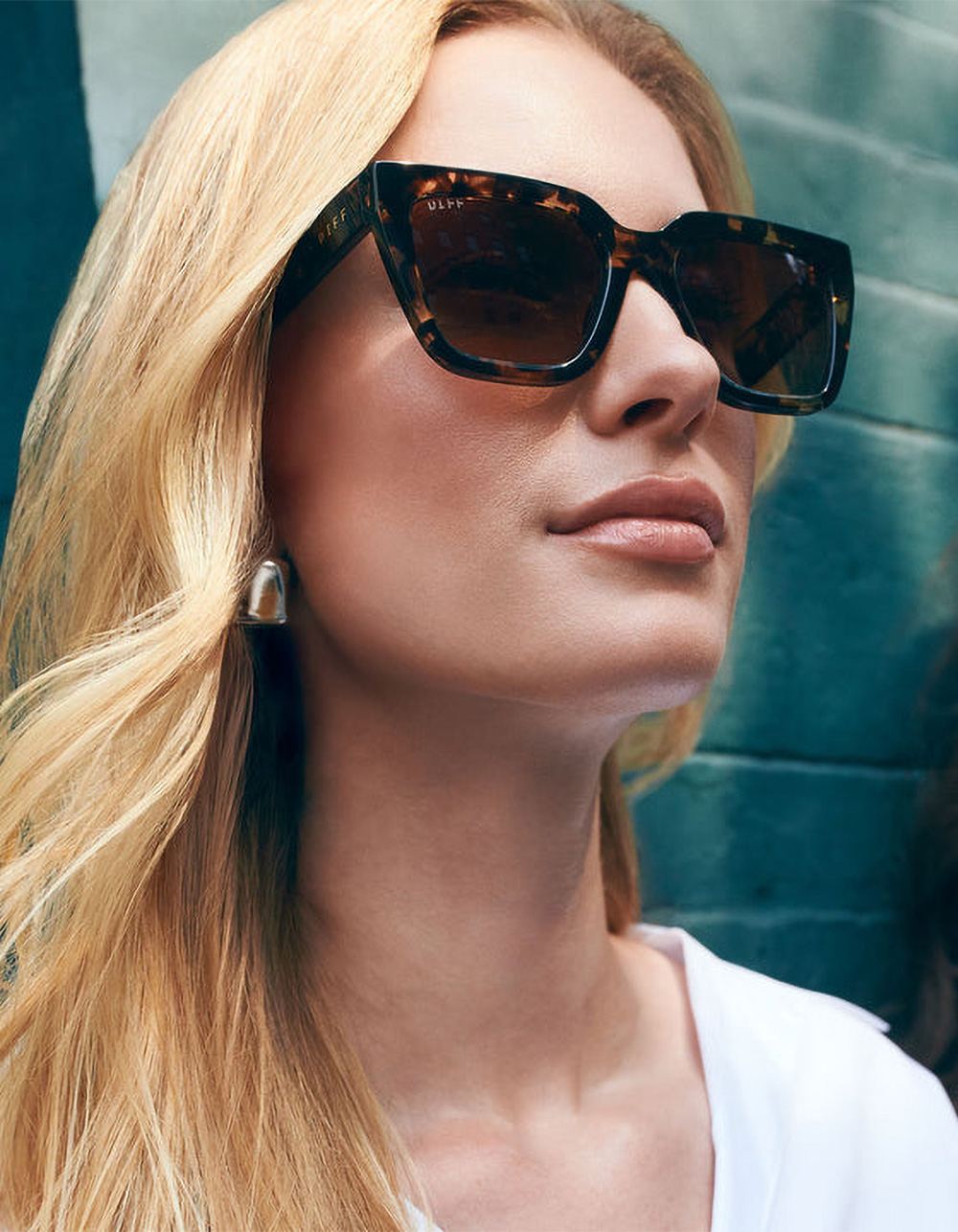 DIFF EYEWEAR Amara Polarized Sunglasses - TORTOISE