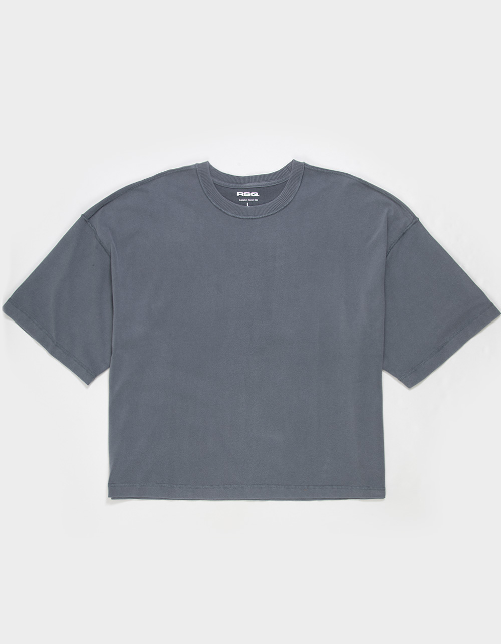 RSQ Mens Baggy Crop Tee - DARK GRAY