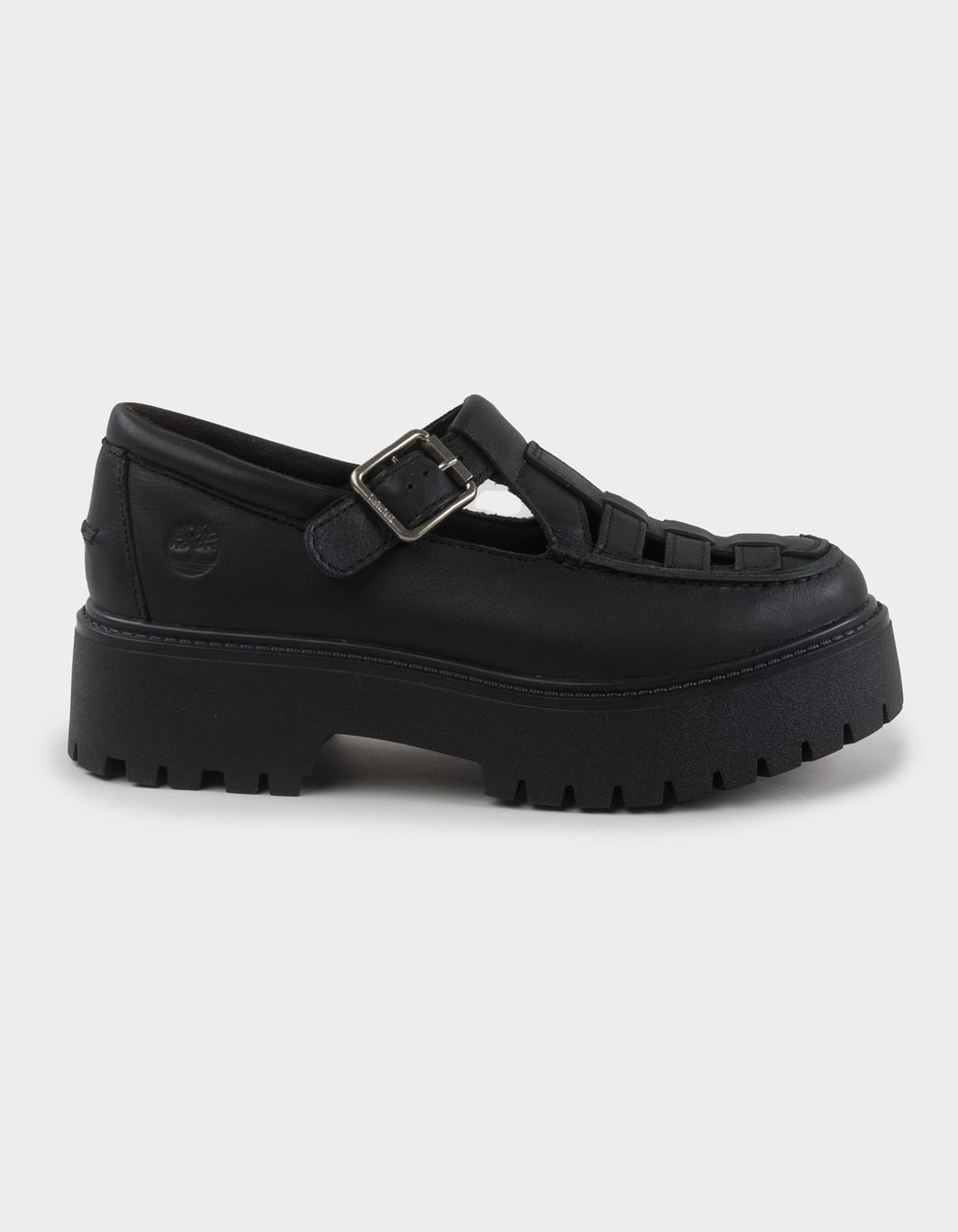 TIMBERLAND Stone Street Buckle Womens Platform Shoes - BLACK