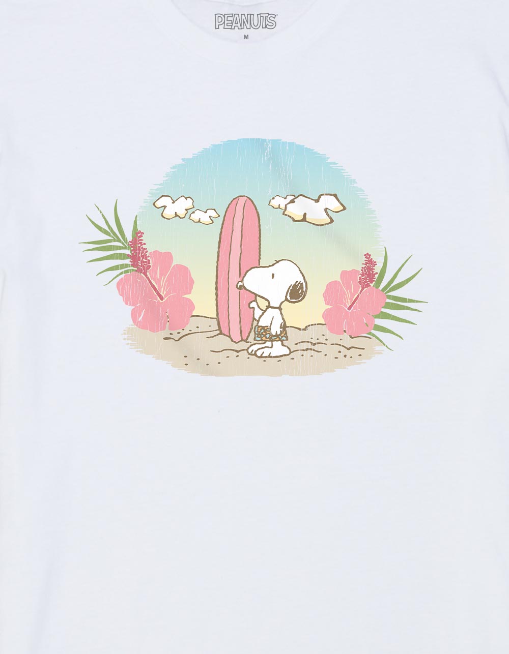 PEANUTS Snoopy Surf's Up Unisex Tee - WHITE