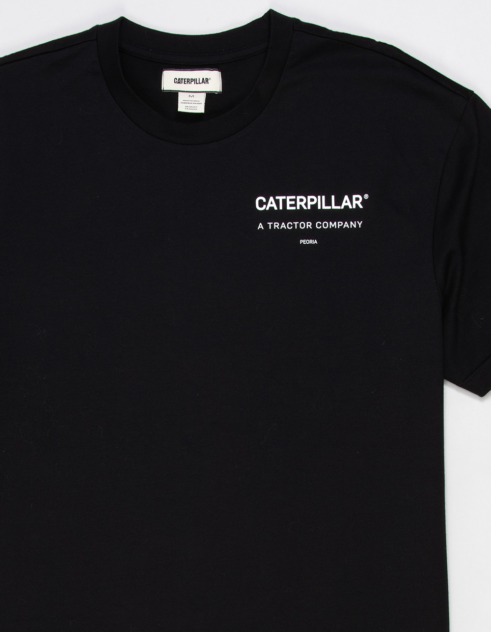 CATERPILLAR Tractor Company Mens Boxy Tee - BLACK