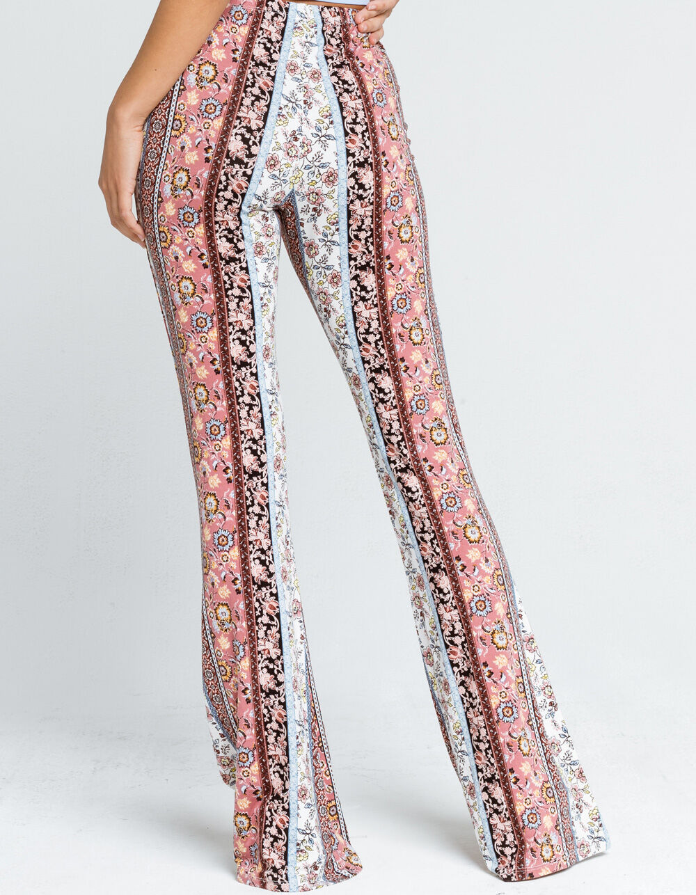SKY AND SPARROW Garden Floral Womens Flare Pants - MULTI | Tillys