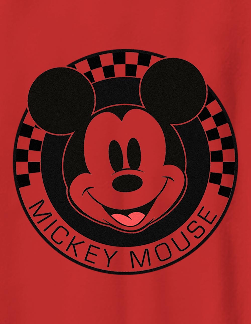 DISNEY Mickey Mouse Checkered Unisex Kids Tee