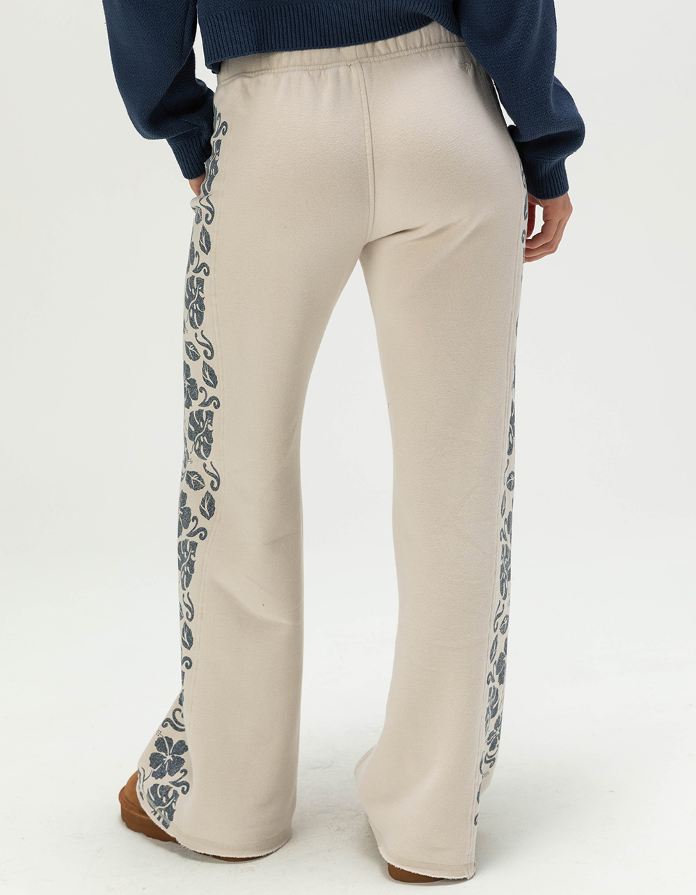 ROXY Fringing Reef Womens Sweatpants - CREAM