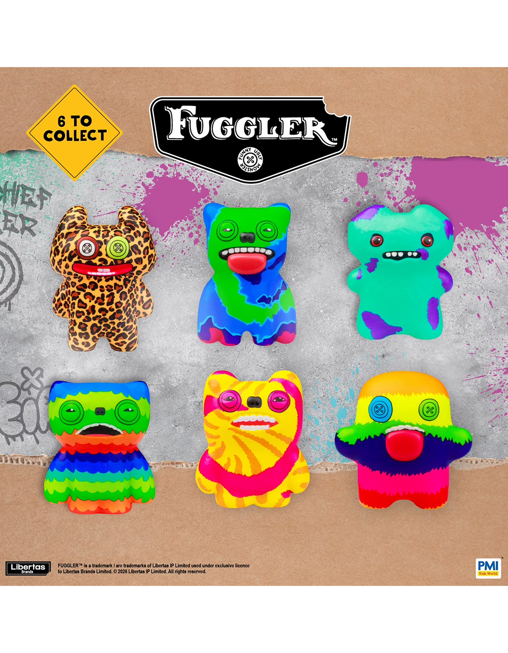 FUGGLER Squeezables 4" Squishy Figure Blind Bag - ASST