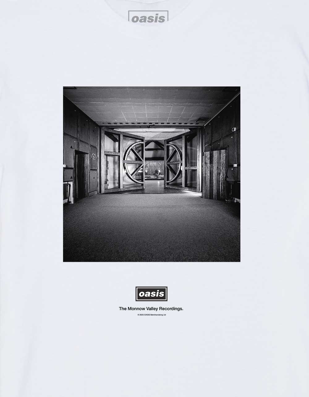 OASIS Monnow Valley Recordings Unisex Tee - WHITE