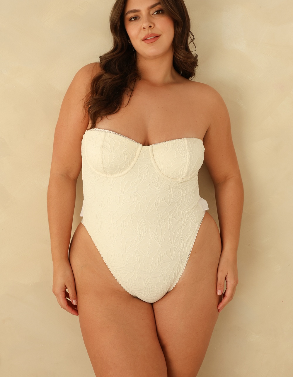 DIPPIN' DAISY'S Something Blue Super Cheeky One Piece Swimsuit - NATURAL