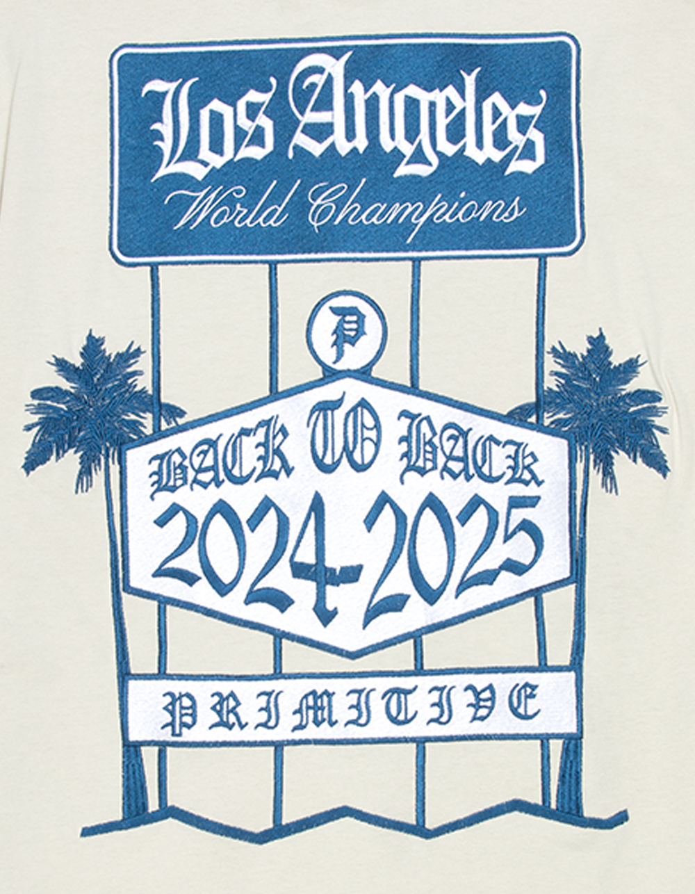 PRIMITIVE Score Mens Heavyweight Embroidered Tee - SAND