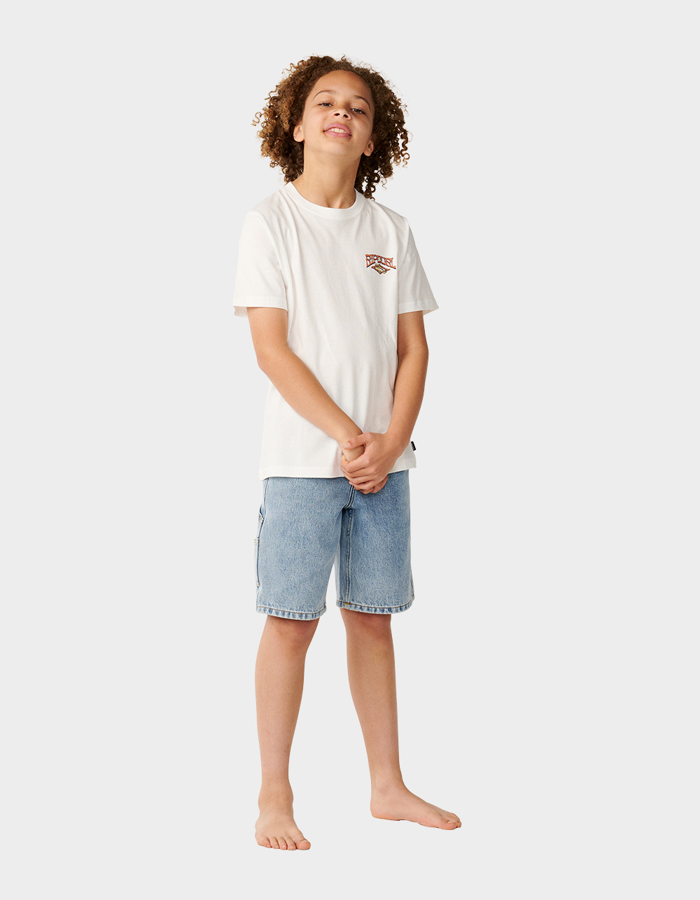 RIP CURL Air Shred Boys Tee - BONE