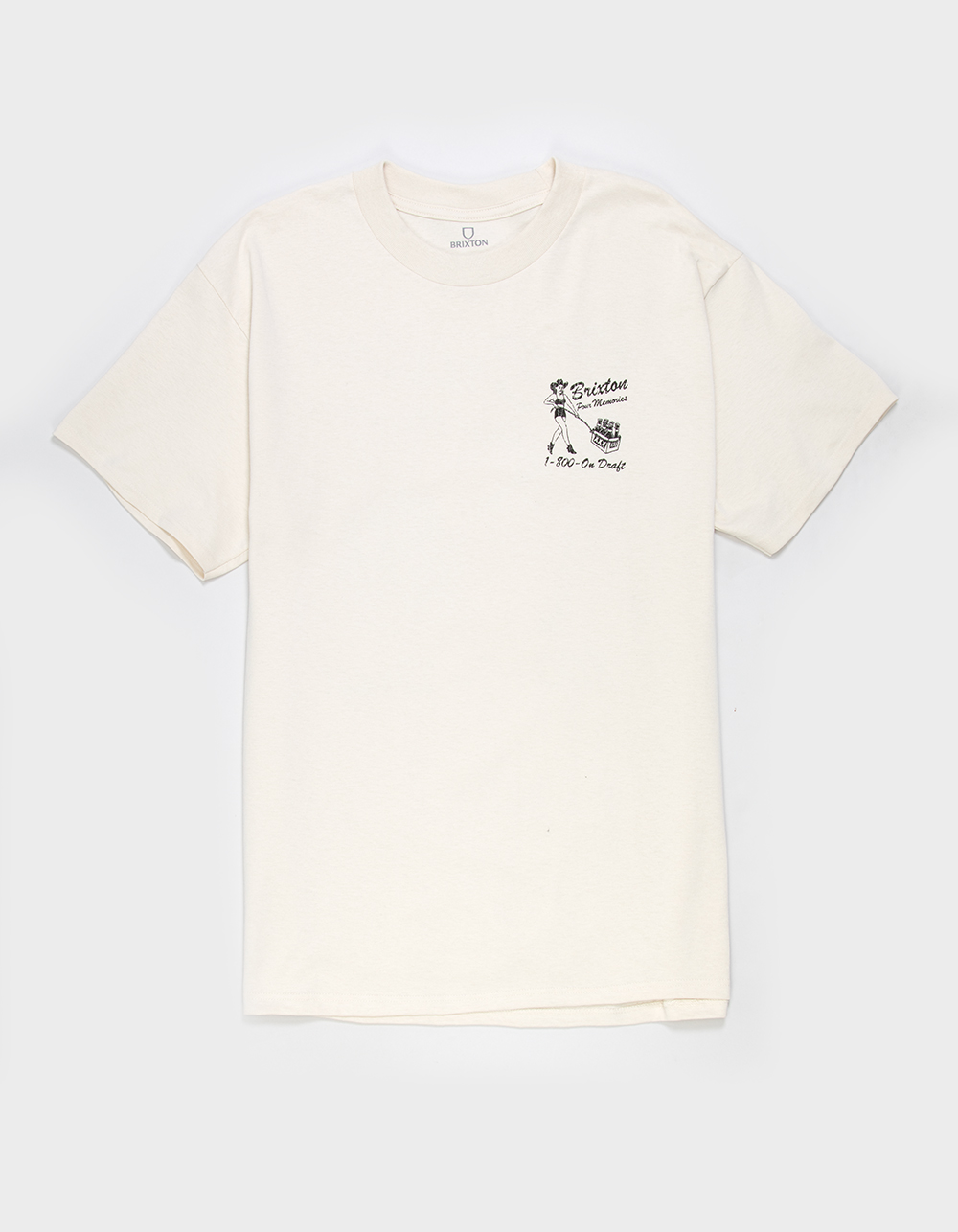 BRIXTON On Draft Mens Tee - CREAM