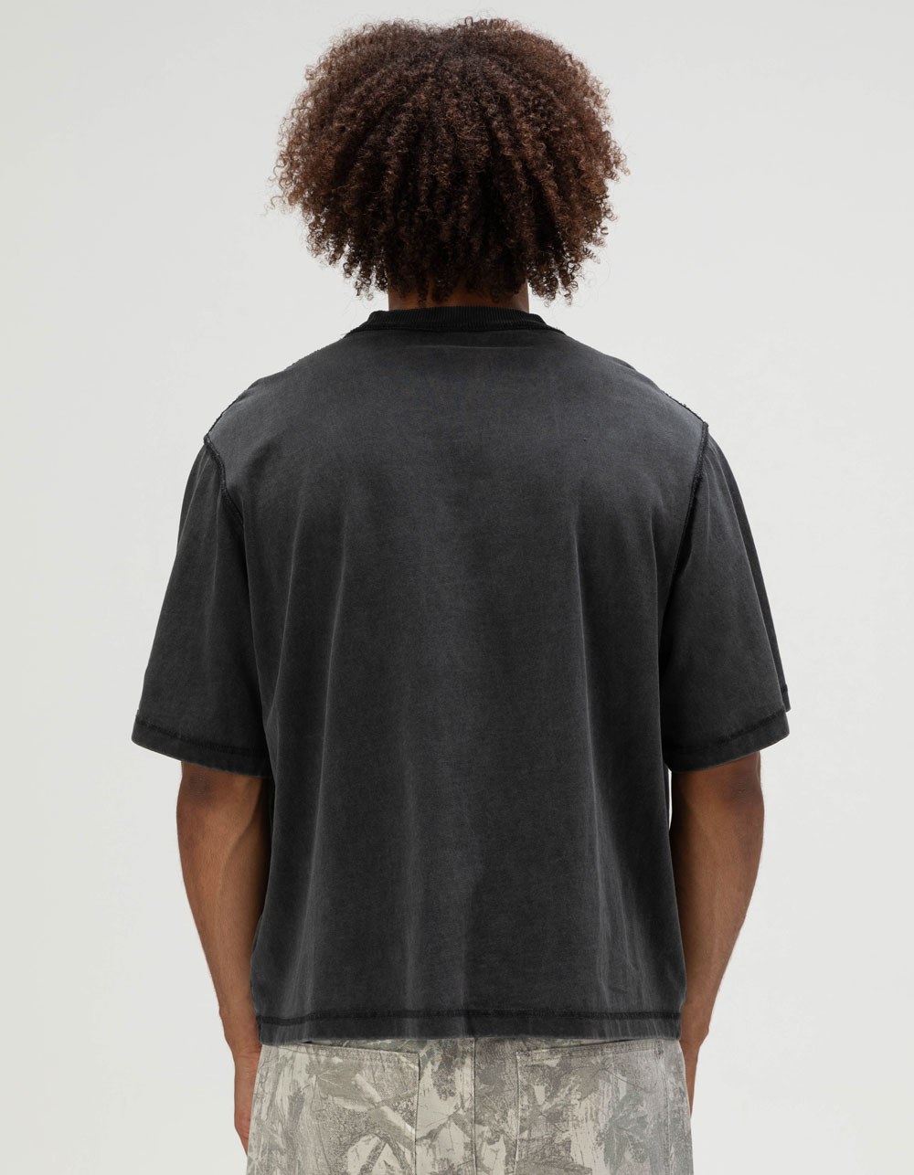 RSQ Mens Boxy Tee - BLACK