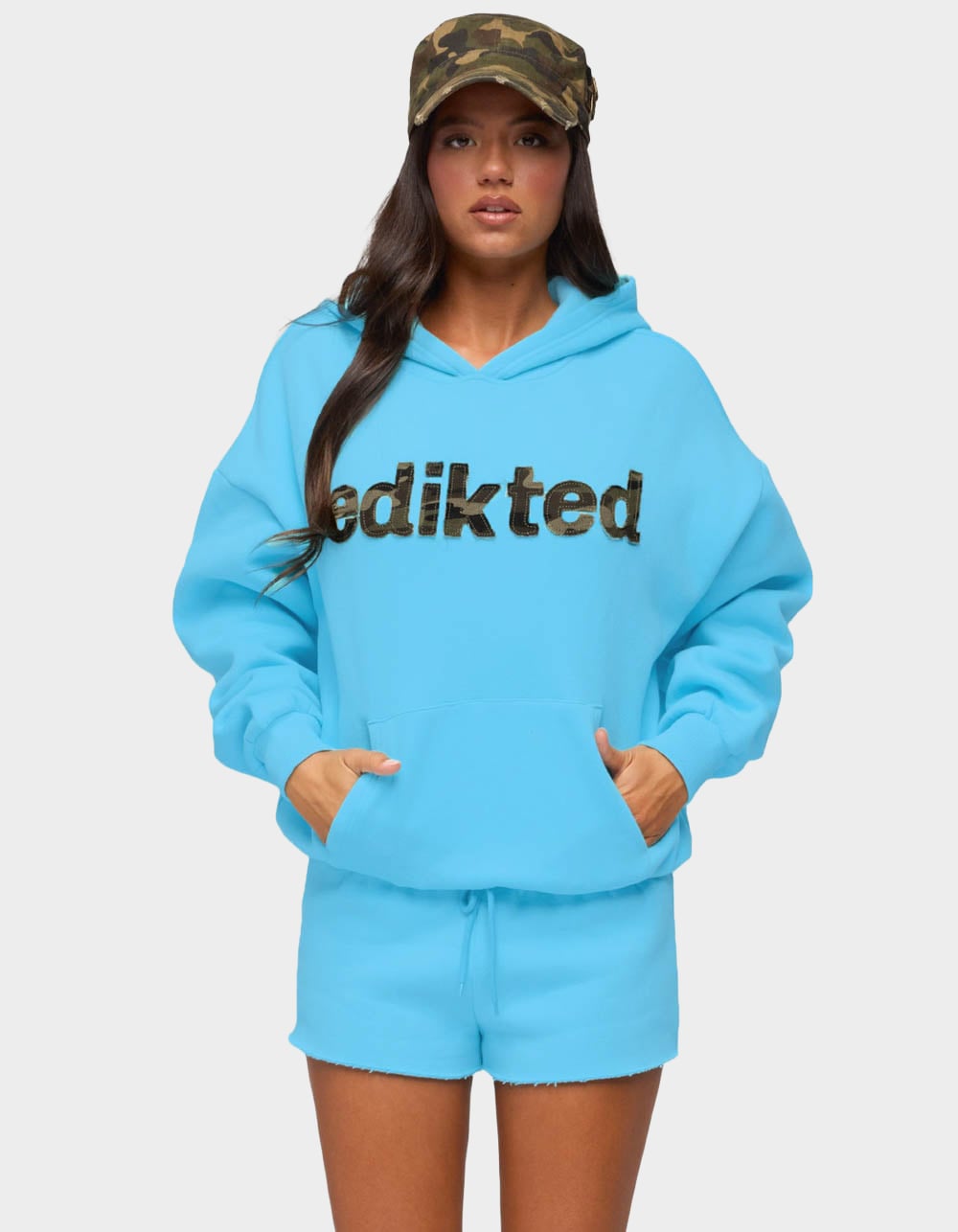 Edikted Cutie Hoodie - BLUE