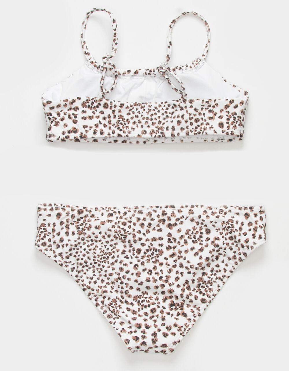 FULL TILT Cinched Bralette Girls Bikini Set - WHITE COMBO | Tillys