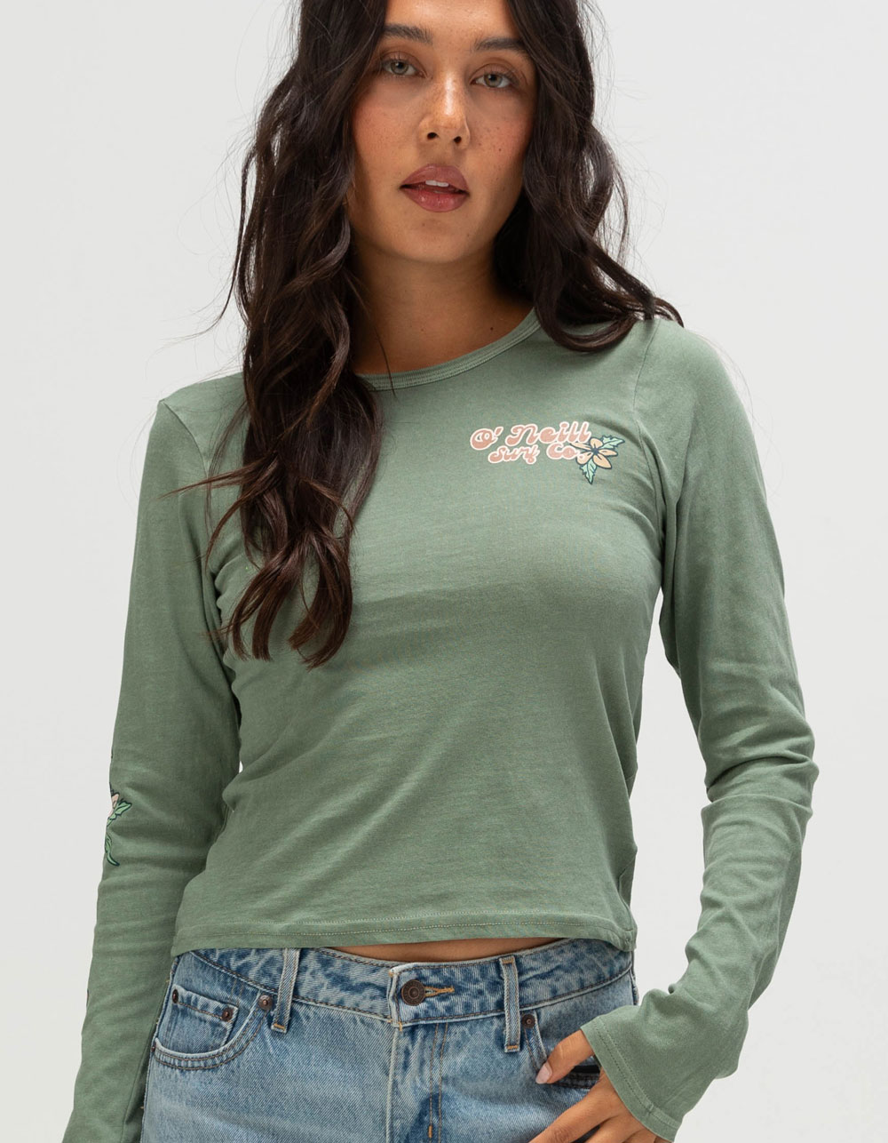 O'NEILL Board Shrine Womens Long Sleeve Tee - SAGE