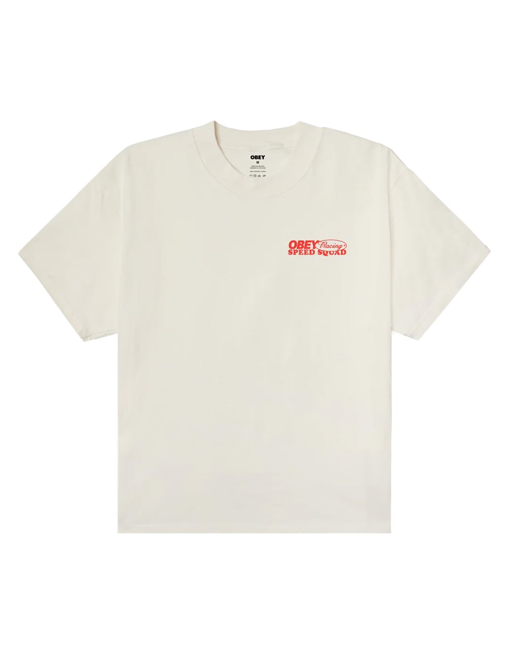 OBEY Speed Squad Mens Heavyweight Tee - CREAM