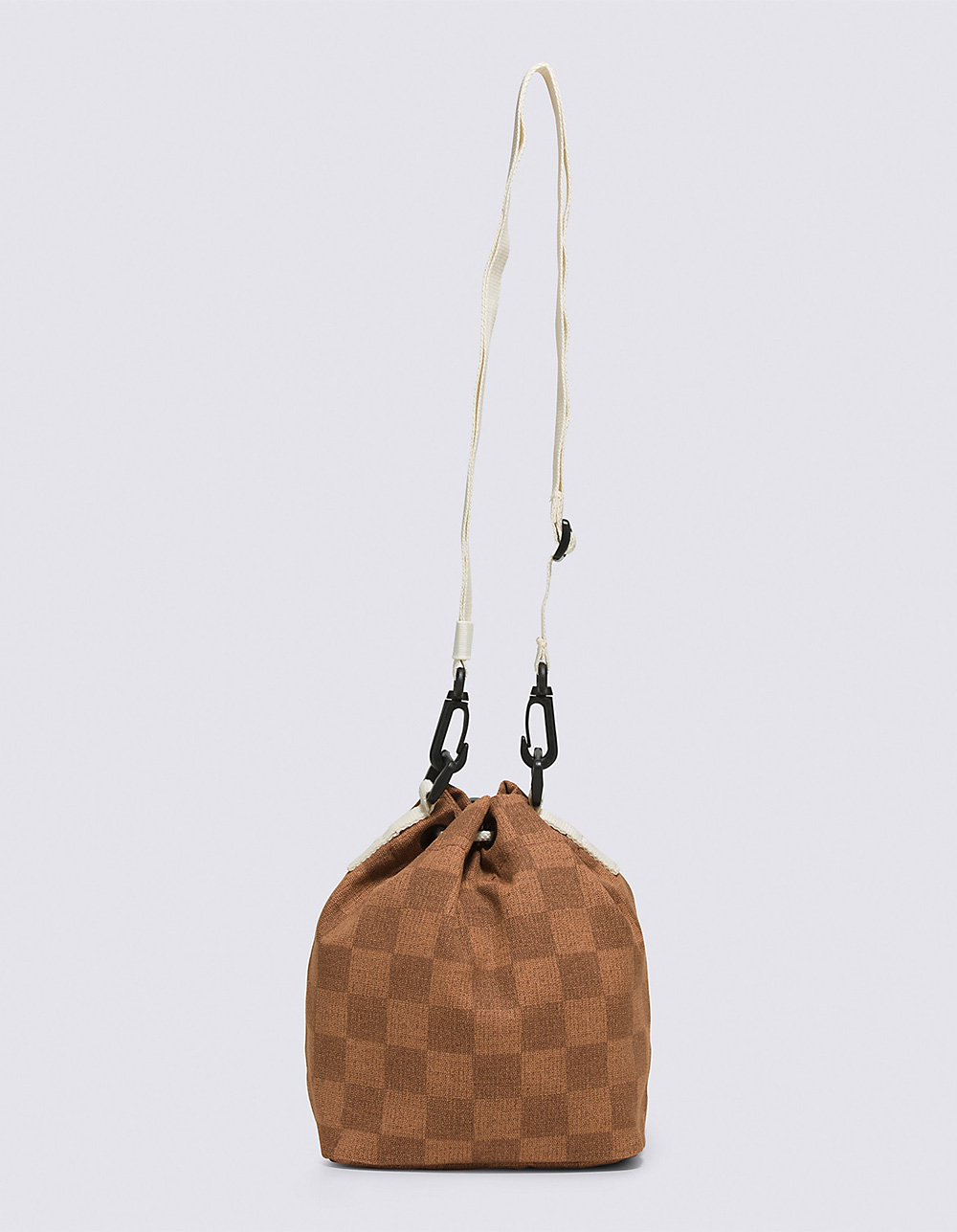 Checkered Chewy Vuitton Collar & Leash - Mocha Brown