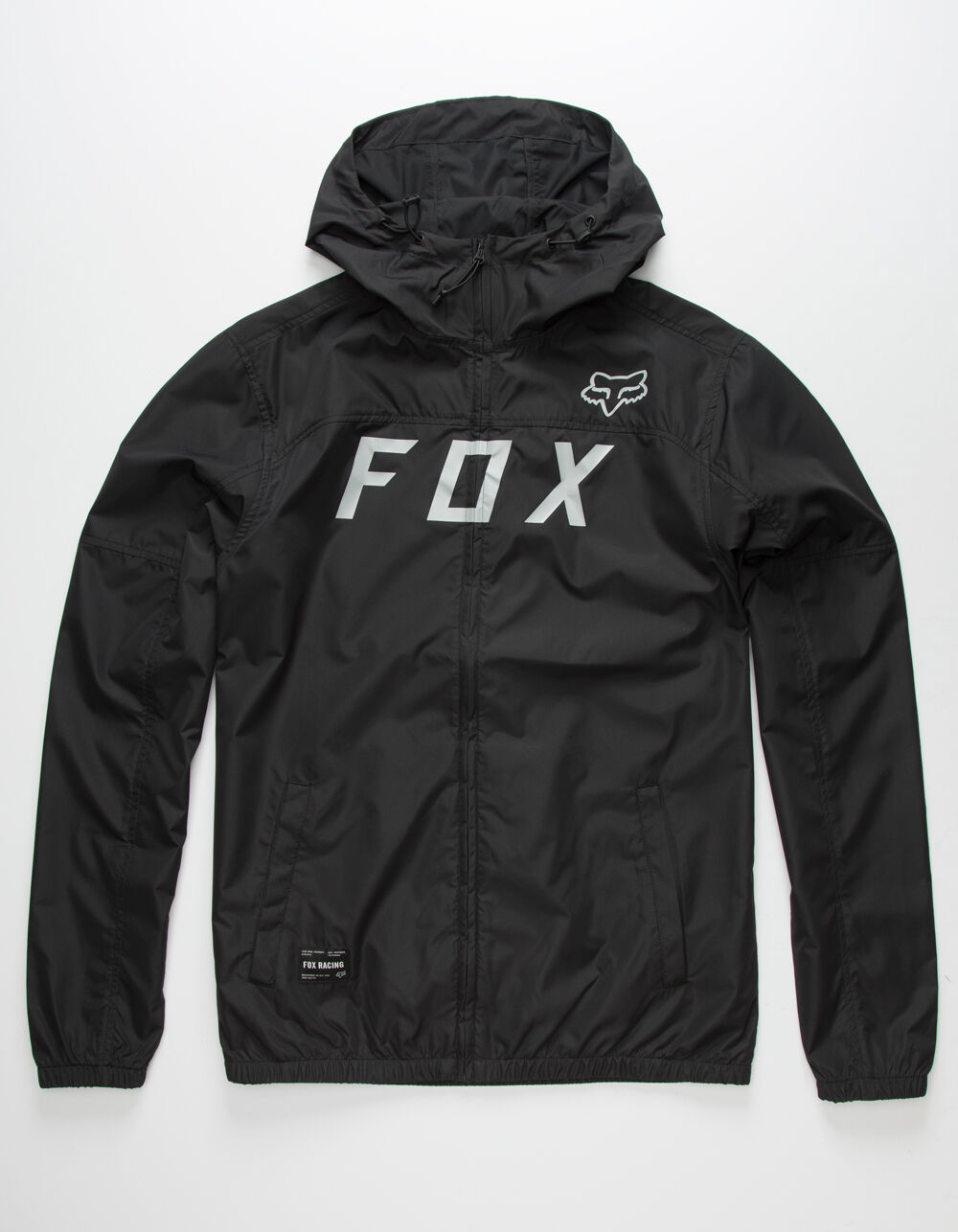 FOX Moth Mens Black Windbreaker Jacket 