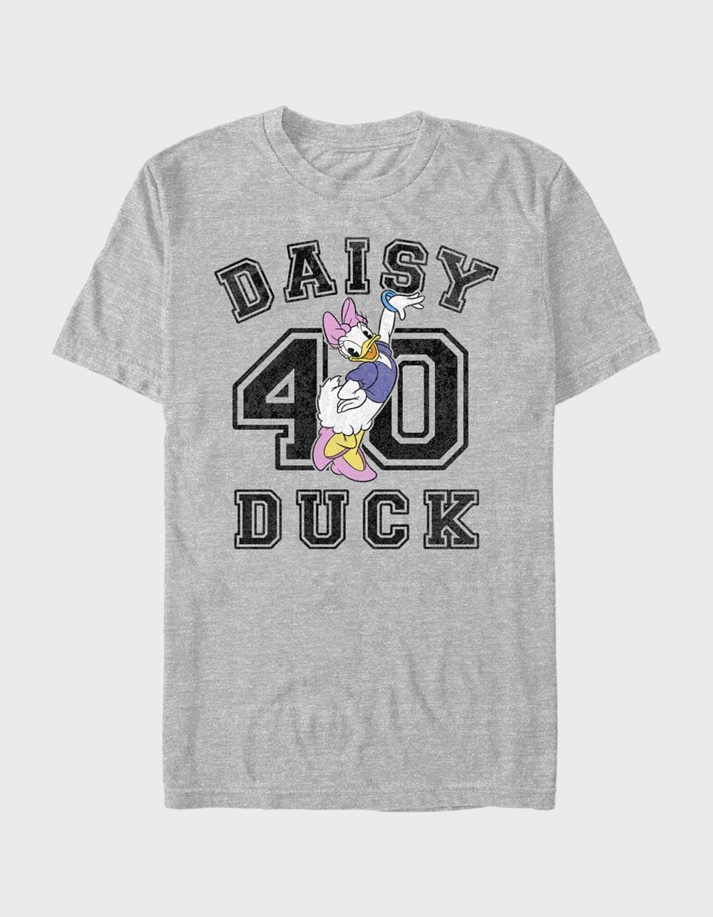 DISNEY Daisy Duck Collegiate Unisex Tee - HEATHER GRAY