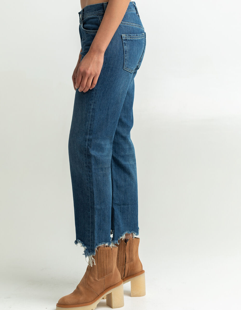 FREE PEOPLE Maggie Mid Rise Womens Jeans MEDIUM WASH Tillys