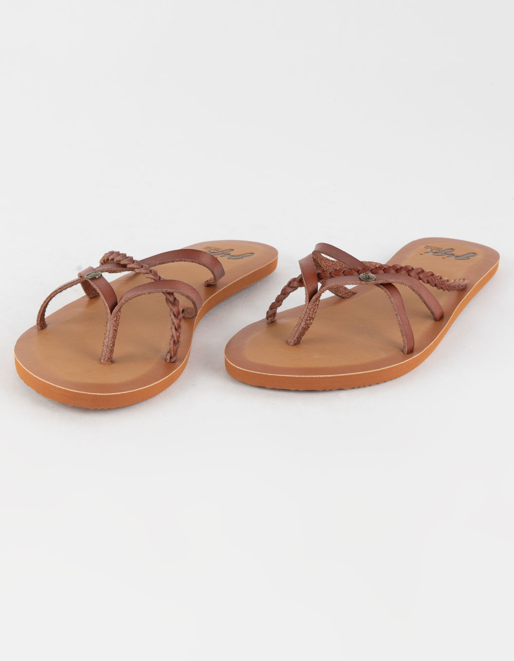 GIGI Star Thong Womens Flip Flops - OATMEAL