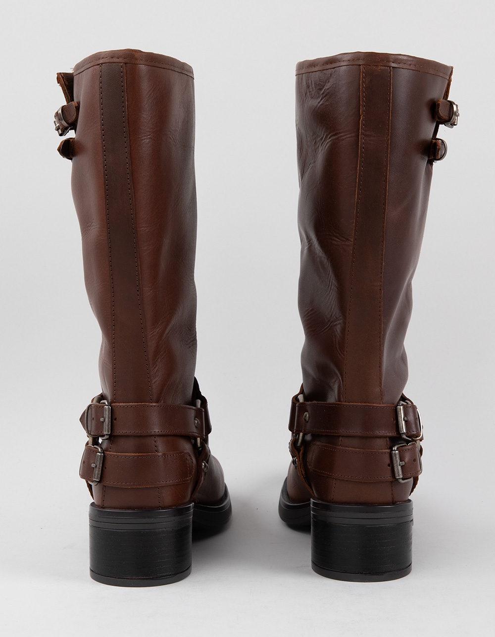 STEVE MADDEN Astor Womens Moto Boots - BROWN