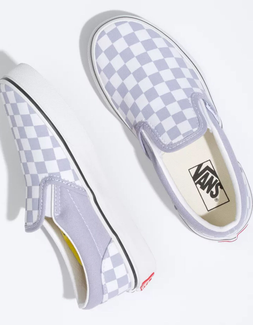VANS Checkerboard Girls Classic Slip-on Shoes - LILAC | Tillys