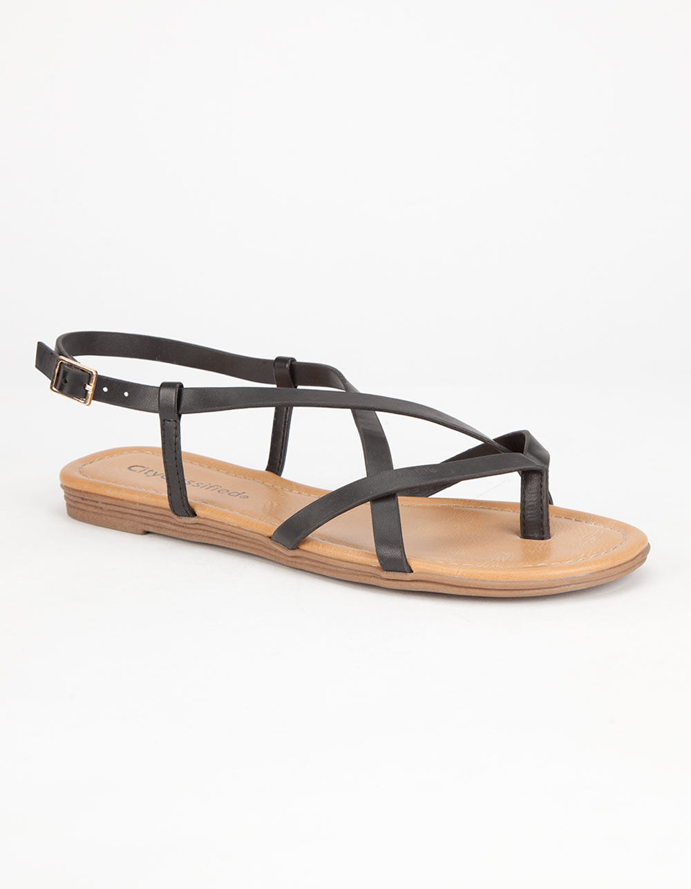 CITY CLASSIFIED Spica Womens Sandals - BLACK | Tillys
