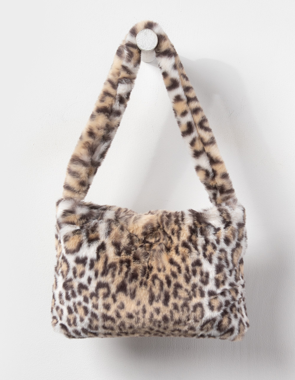 Fuzzy Shoulder Bag - LEOPARD