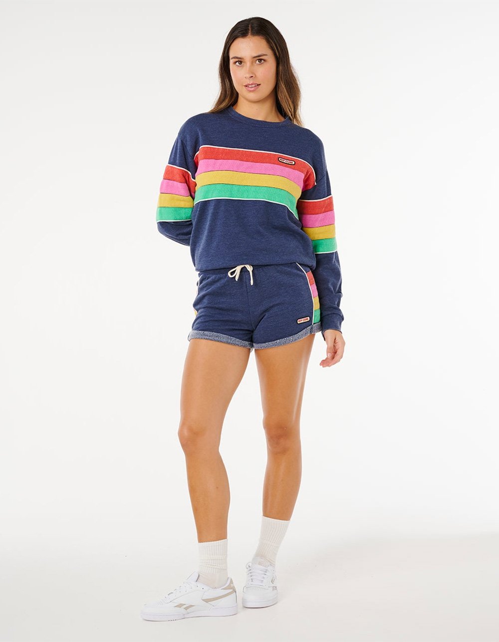 RIP CURL Surf Revival Womens Fleece Shorts - NAVY