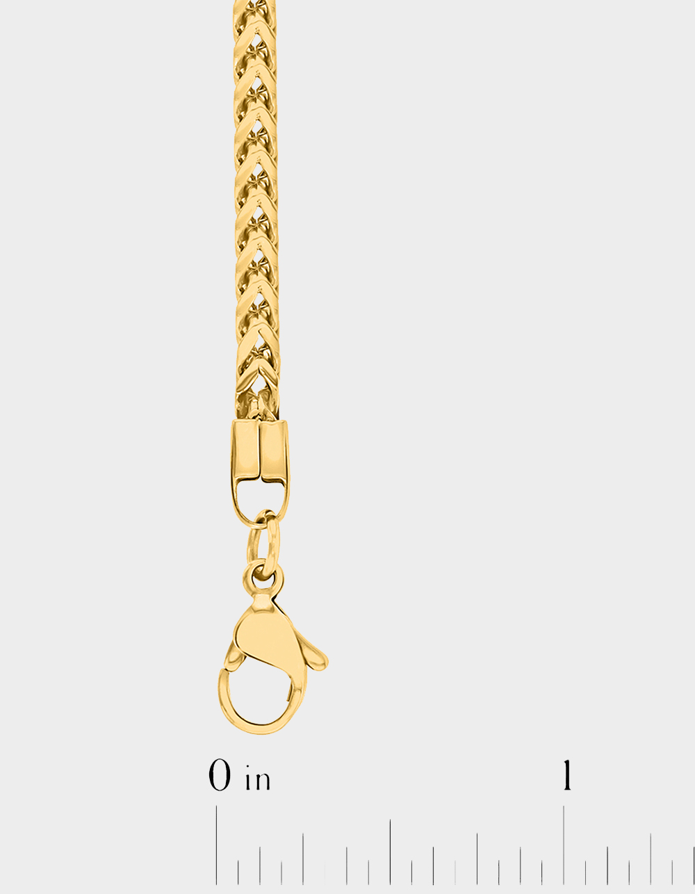 STEEL NATION Stainless Steel With Yellow IP 3MM Franco Link Chain - GOLD