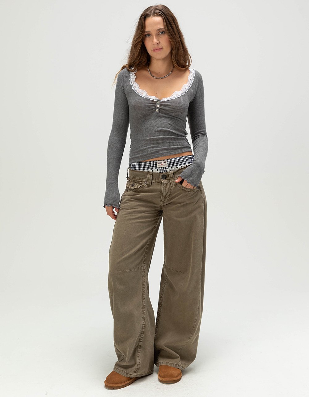 BDG Urban Outfitters Kayla Cocoon Womens Jeans - KHAKI