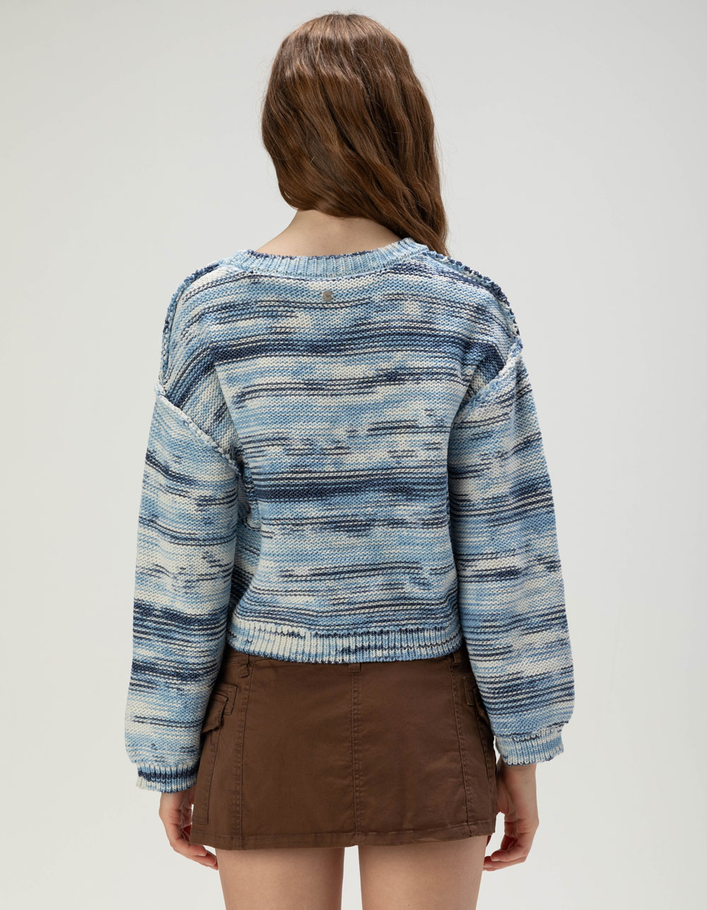 ROXY Swell Season Womens Sweater - BLUE COMBO