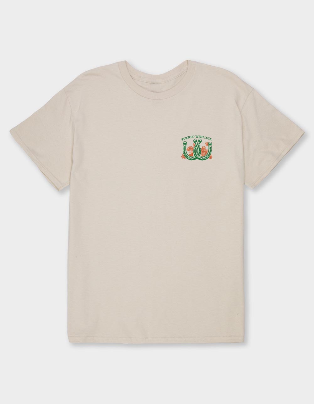Luck Stacked With Unisex Tee - SAND