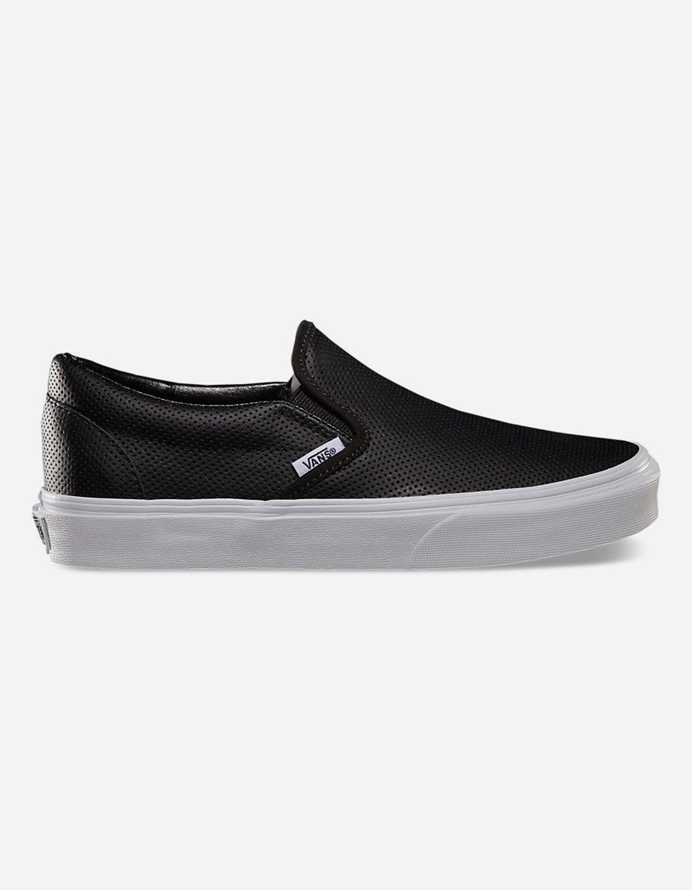 VANS Perf Leather Classic Slip-On Womens Shoes - BLACK | Tillys