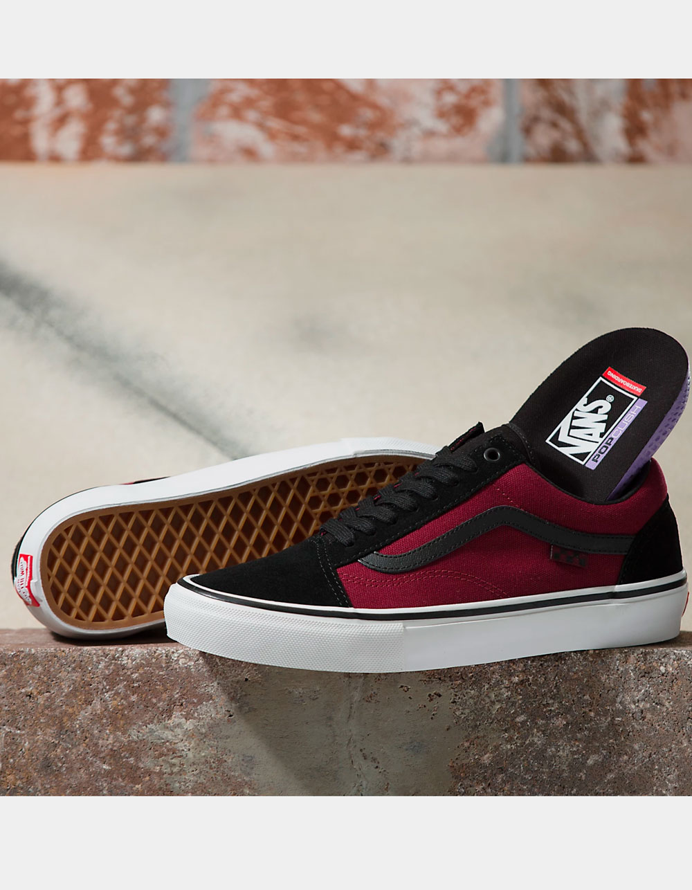 VANS Skate Old Skool Shoes - RED/BLK | Tillys