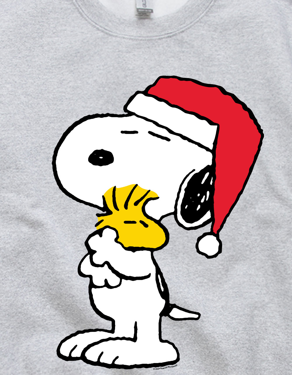 PEANUTS Holiday Hugs Unisex Crewneck Sweatshirt - HEATHER GRAY