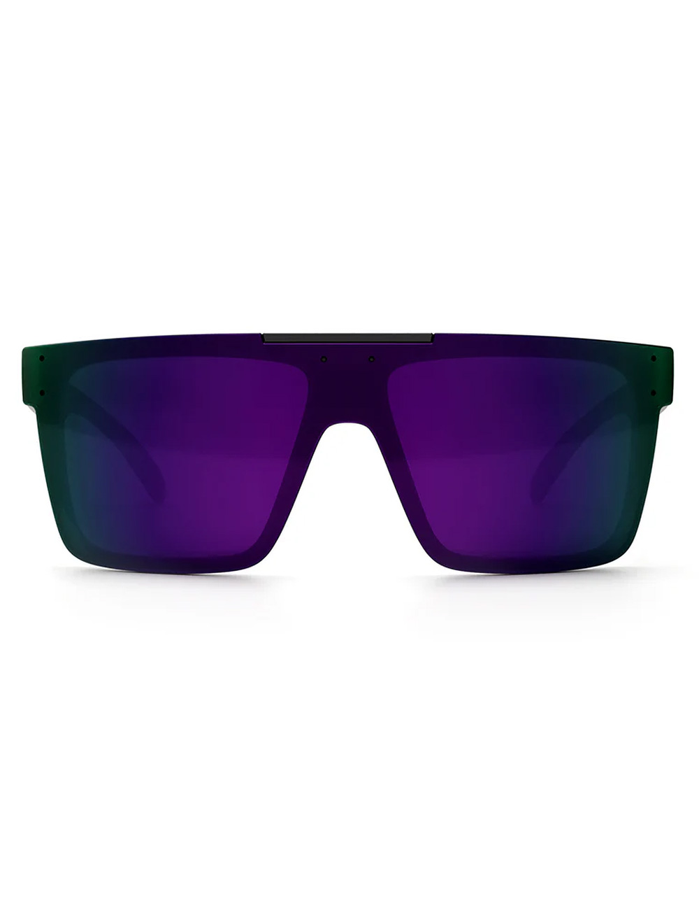 HEAT WAVE VISUAL Quatro Z87 Ultra-Violet Sunglasses - BLACK/PURPLE