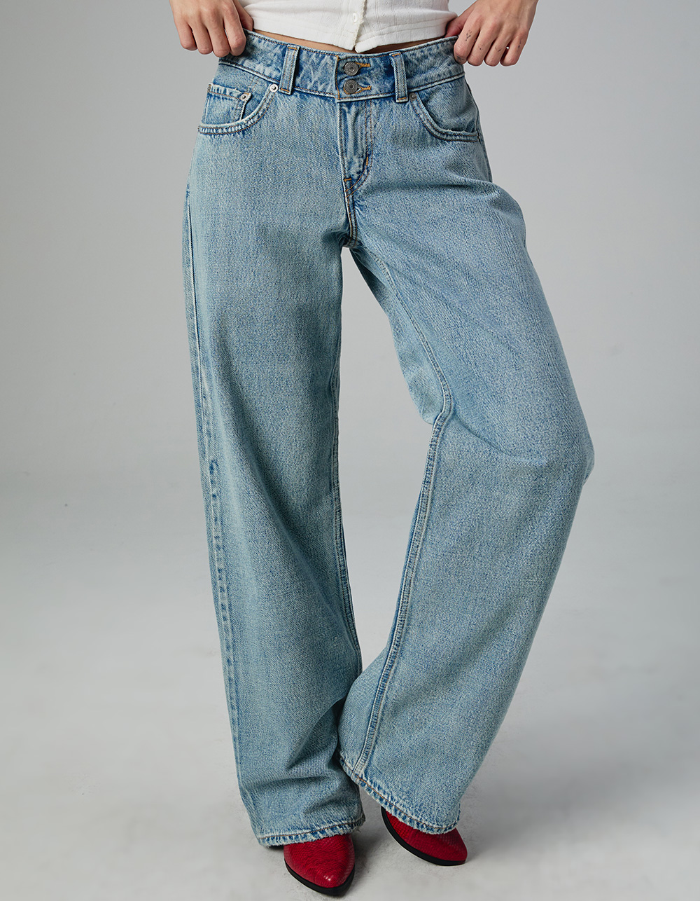 roughlow ラフロー ♡ DENIM sizeless pants 1 orSlow- US NAVY SIDE