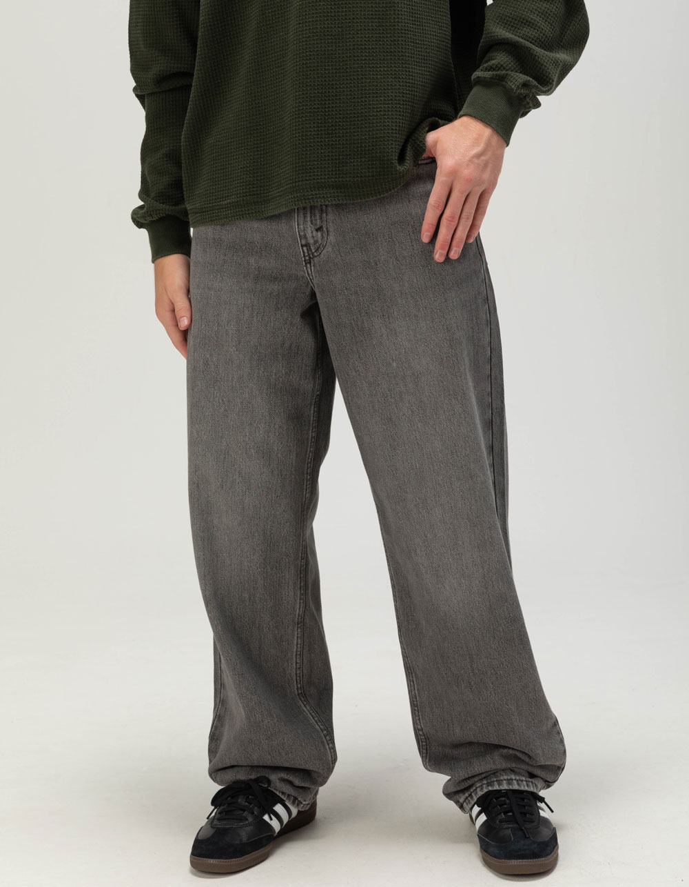 LEVI'S 578 Mens Baggy Jeans - Small GREY Step DENIM