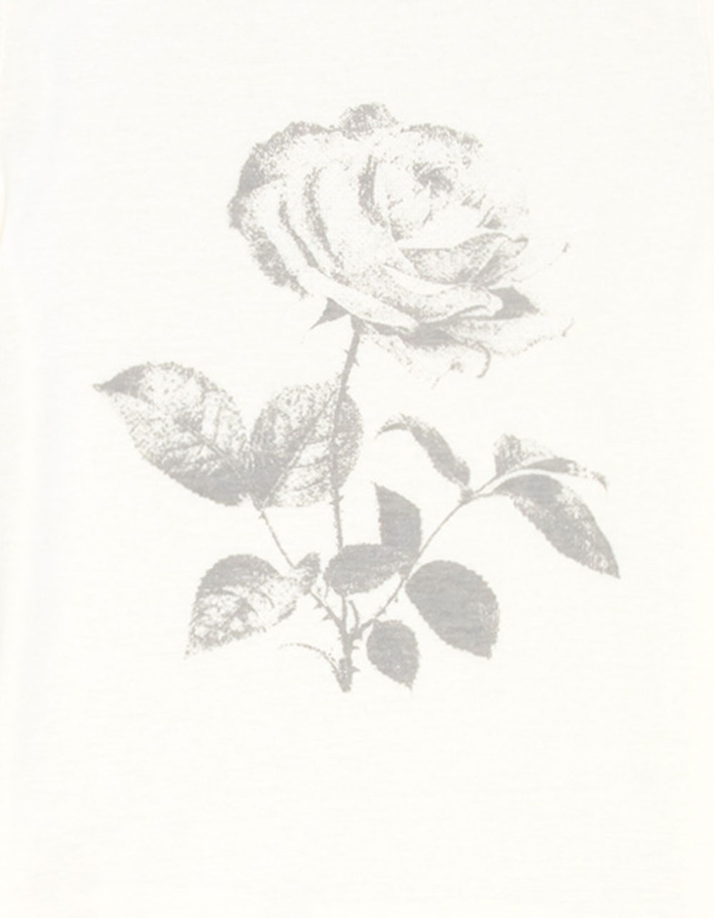 FULL TILT Tonal Rose Girls Tee - WHITE