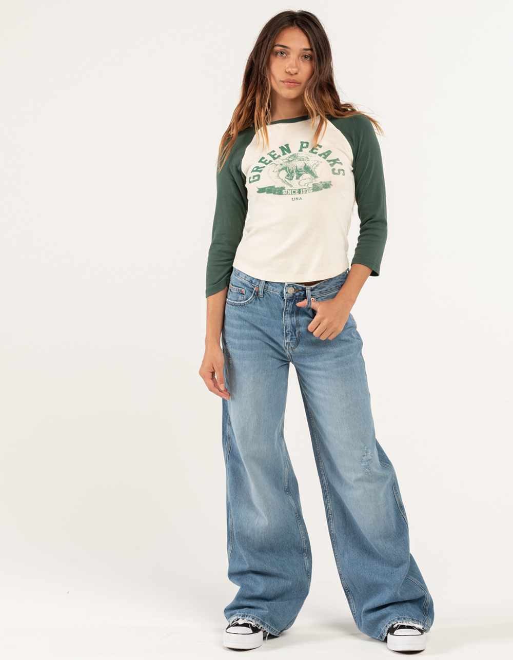 BDG Urban Outfitters Womens Mid Rise Puddle Jeans - VINTAGE | Tillys