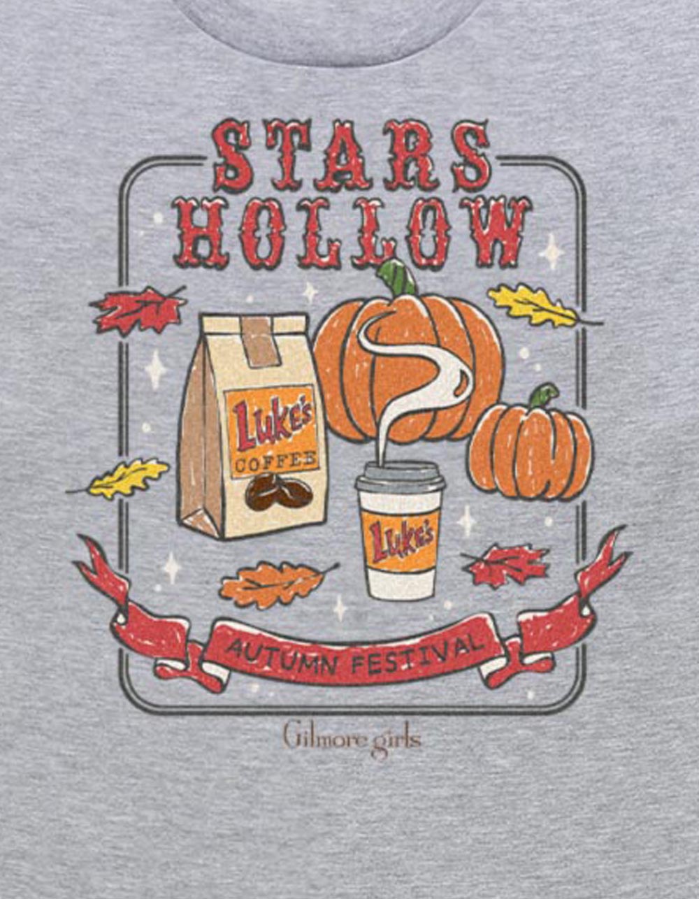GILMORE GIRLS Autumn Festival Unisex Tee - HEATHER GRAY