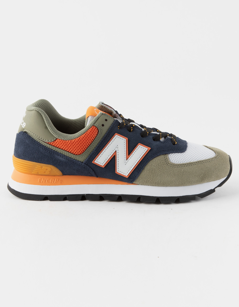 NEW BALANCE 574 Rugged Mens Shoes - GREEN COMBO | Tillys