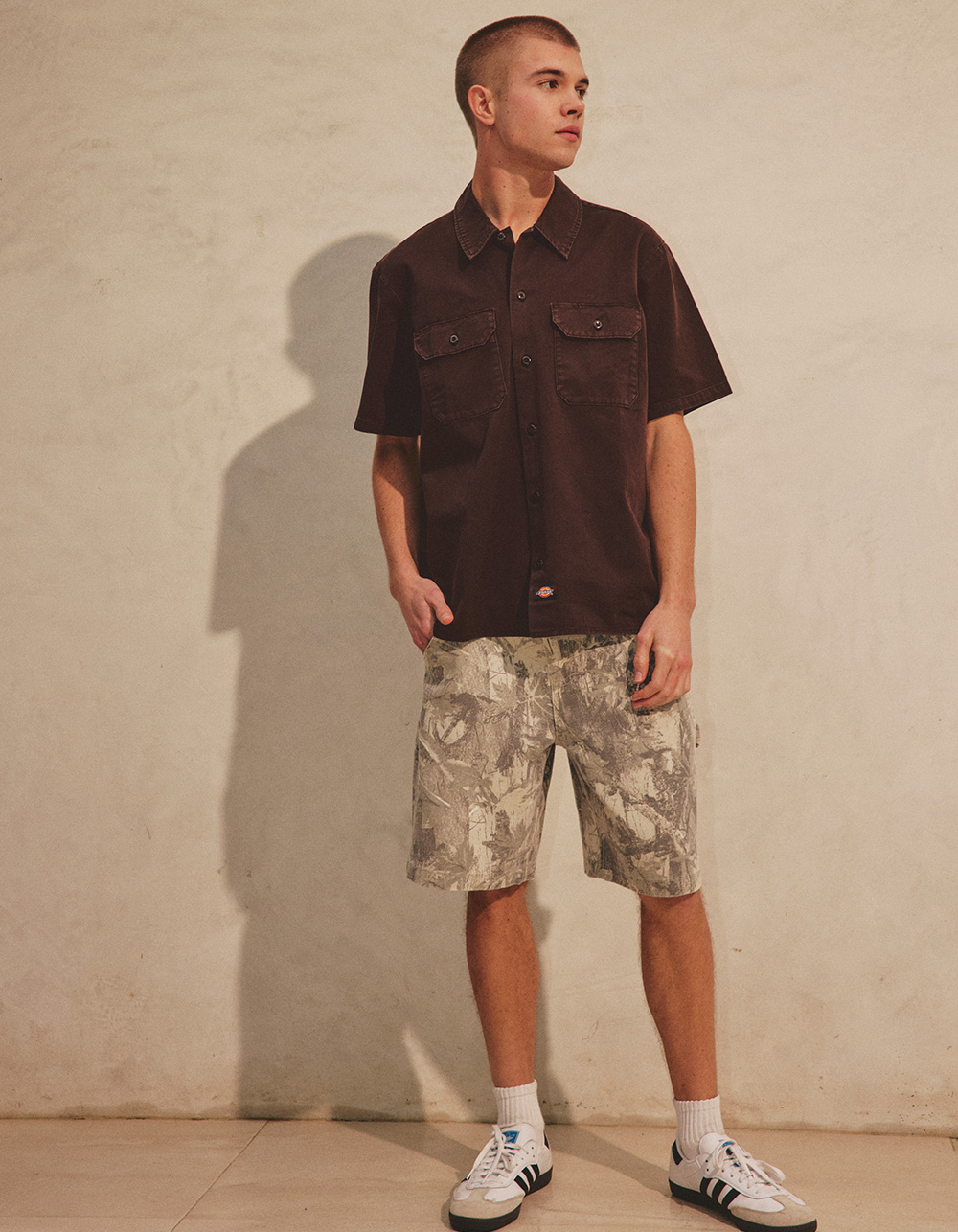 RSQ Mens Loose Twill Carpenter Shorts - LIGHT CAMO