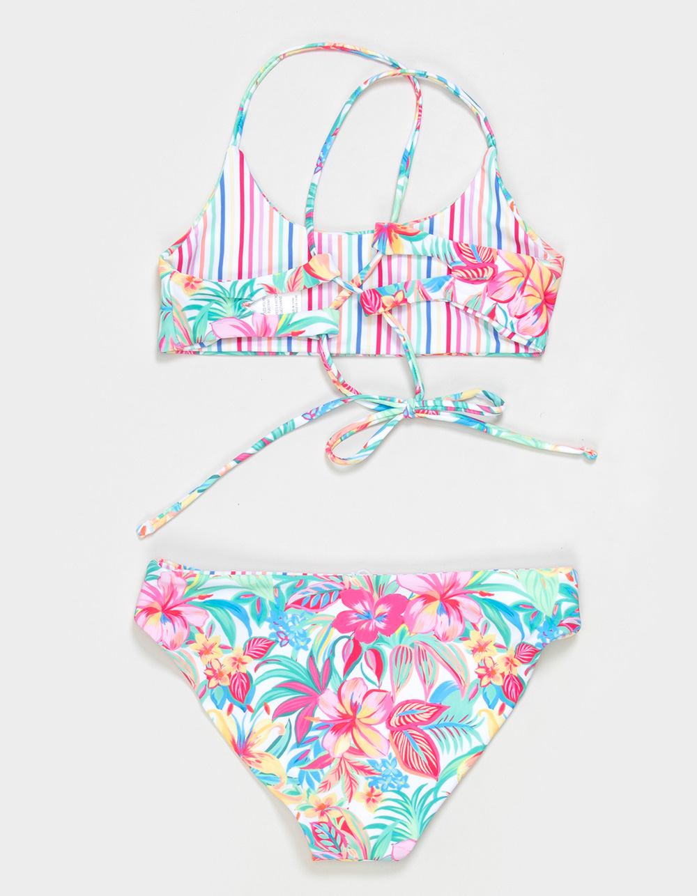 FEATHER 4 ARROW Waverly Girls Reversible Bralette Bikini Set - MULTI