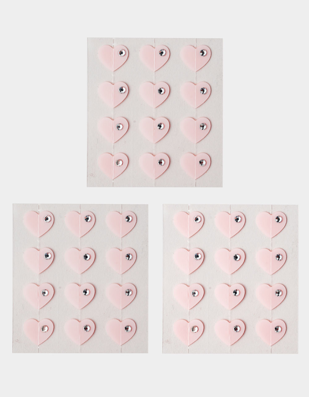 NEVER HAVE I EVER Rhinestone Hearts Pimple Patch Gems - PINK