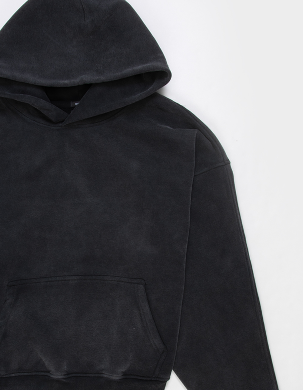 RSQ Mens Cropped Hoodie - BLACK
