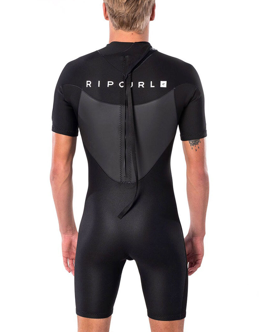 RIP CURL Omega 1.5mm Short Sleeve Mens Springsuit Wetsuit BLACK Tillys