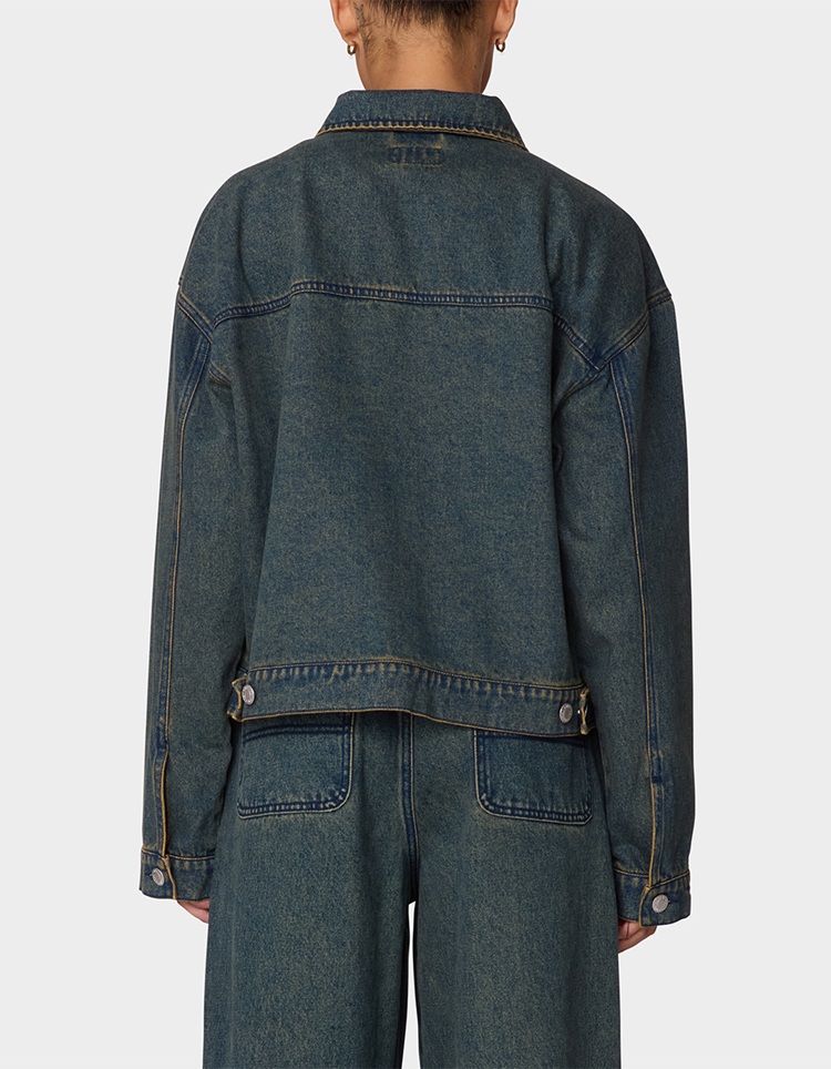 OBEY Ines Womens Denim Jacket - YELLOW